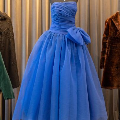 Blue 1950s party dress