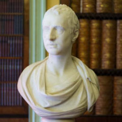 Lord Castlereagh bust at Mount Stewart