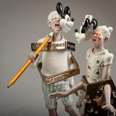 Figurative ceramic sculpture by Helen Merrigan Colfer