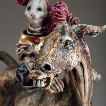 Figurative ceramic sculpture by Helen Merrigan Colfer
