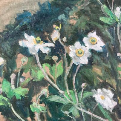 painting of flowers by Pandora Butterfield