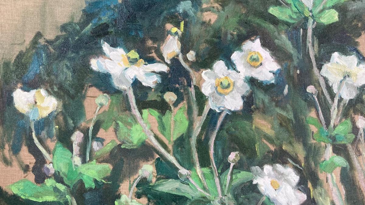 painting of flowers by Pandora Butterfield