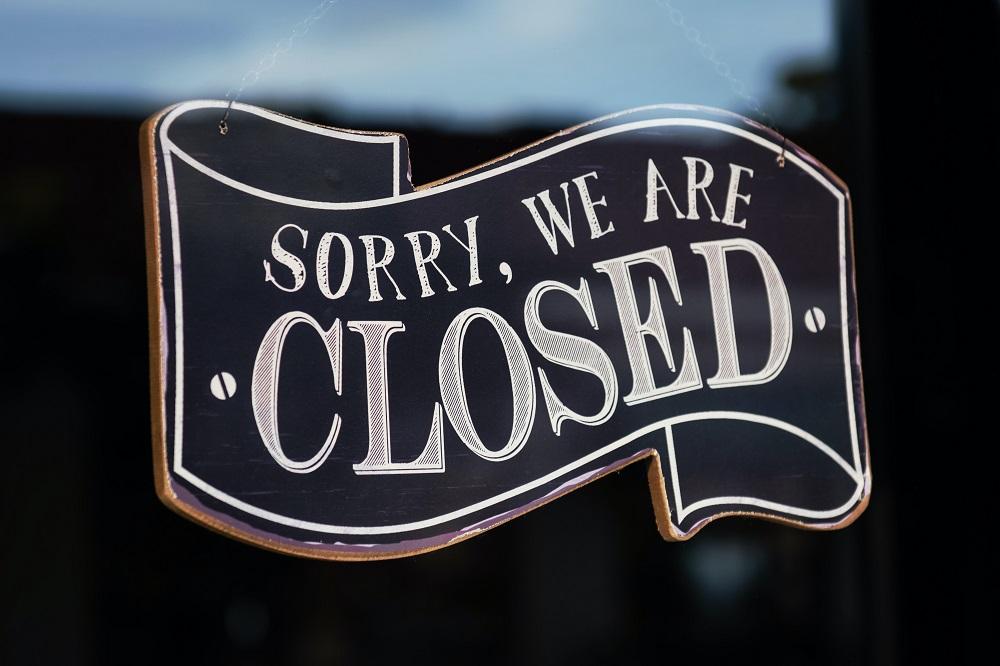 Sorry We Are Closed Sign