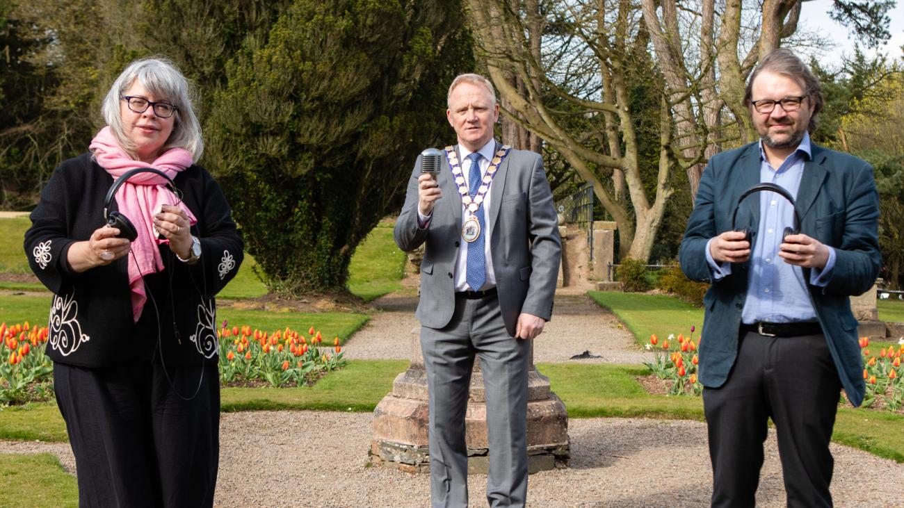 Andrea Montgomery, Terra Nova, Mayor of Ards and North Down Trevor Cummings, Nick Boyle (Composer)