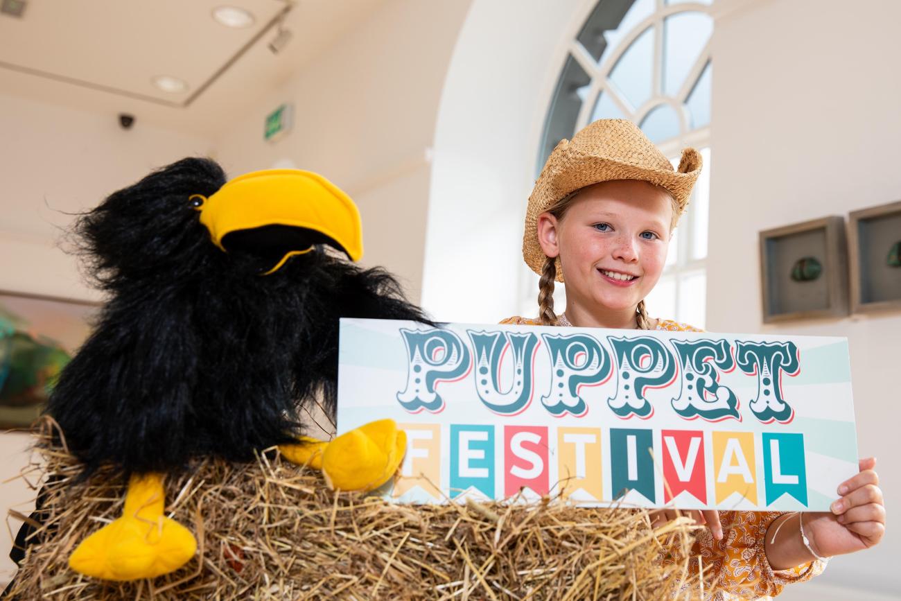 Amelie Shields at Ards Puppet Festival Launch