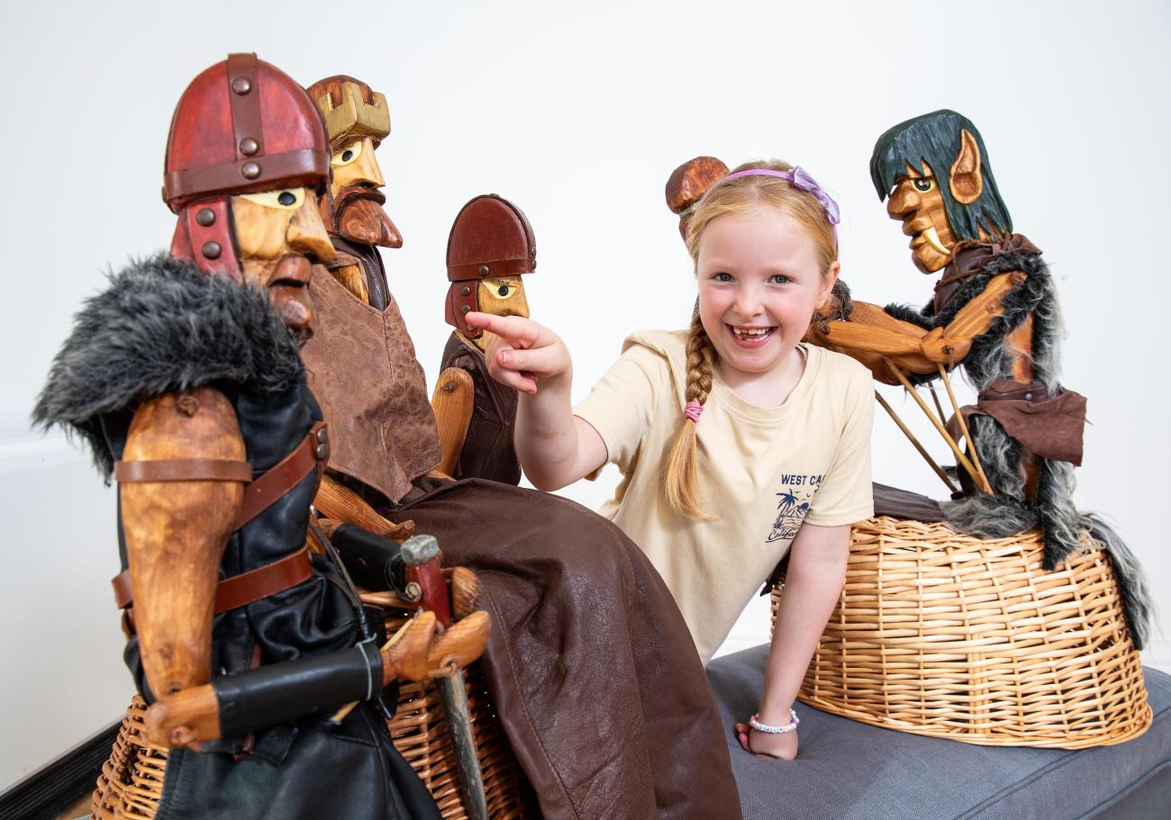 Lila Rose with Clydebuilt Puppets - Ards Puppet Festival PR photo